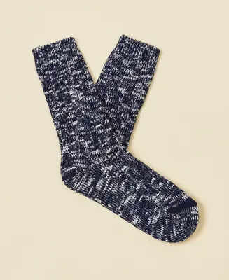 Men's Mélange Rugged Socks - Navy
