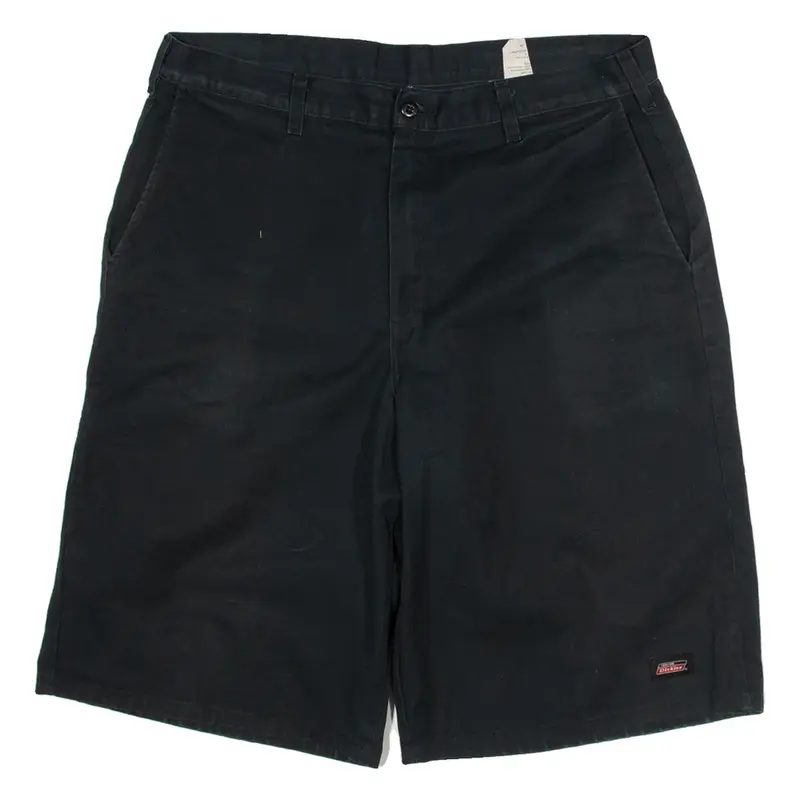 DICKIES Mens Workwear Shorts Black L W36