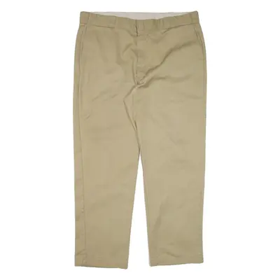 DICKIES 874 Workwear Mens Trousers Beige Regular Straight W42 L32