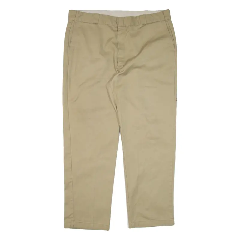 DICKIES 874 Workwear Mens Trousers Beige Regular Straight W42 L32