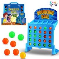 Bounce Balls Shots Game, Connect 4 Game - 4 In a Row Ball Bounce Game, Bounce Off Party Game Jumping Ball Tabletop Game, Pare...