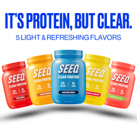 SEEQ Clear Protein Powder - 25 Servings - 22g Whey Isolate - Zero Sugar & Lactose - Allergen Friendly - GLP1 Support - Bone H...