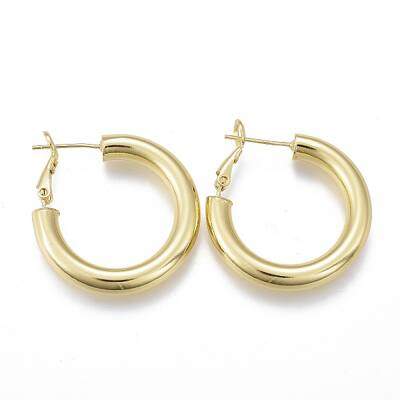 Brass Hoop Earrings