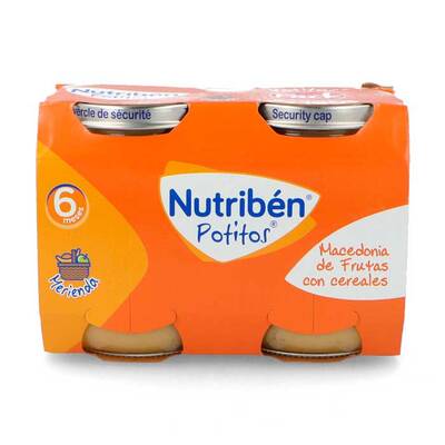 Nutribén Potito Fruit and Cereal Macedonia 2x190g