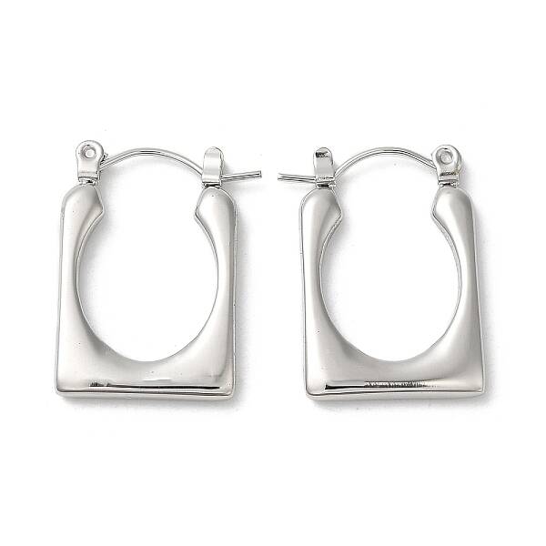 Non-Tarnish 304 Stainless Steel Hoop Earrings for Women