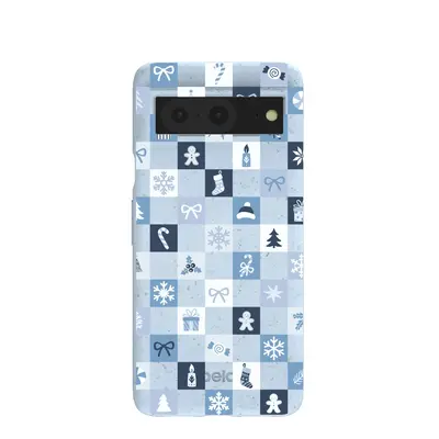 Powder Blue Winter Quilt Google Pixel 8 Case