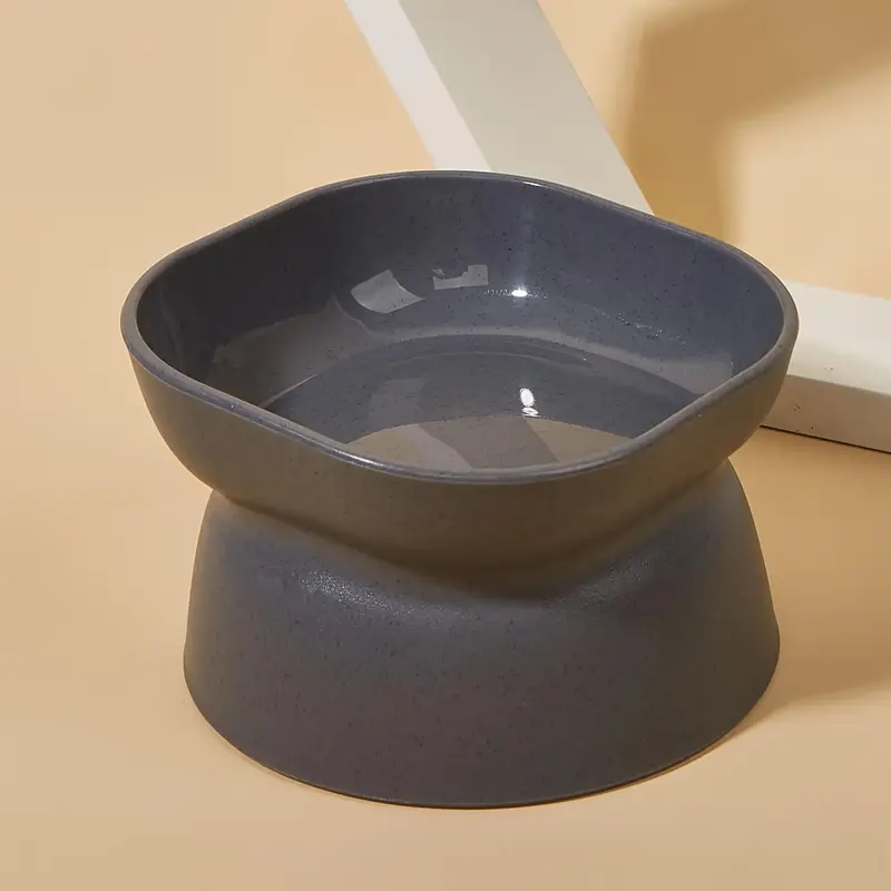 Cat Water Bowl, Solid Color Plastic Pet Feeder Bowl, Pet Drinking Bowl, Plastic Cat Feeder, Pet Water Dispenser Bowl, Non-Sli...