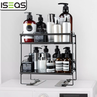 3/2/1 Tier Metal Iron Bathroom Over Toilet Storage Shelf Organizer Rack No Dril Modern Minimalist