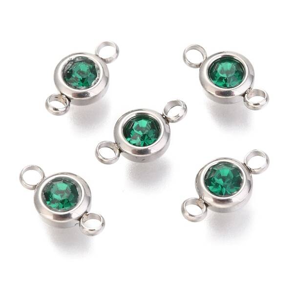 304 Stainless Steel Rhinestone Links Connectors