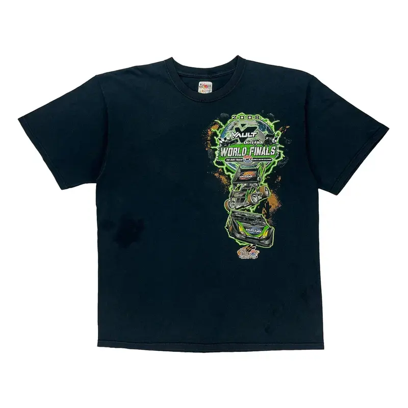 World Finals 2008 Fruit Of The Loom Nascar T-Shirt - Large Black Cotton