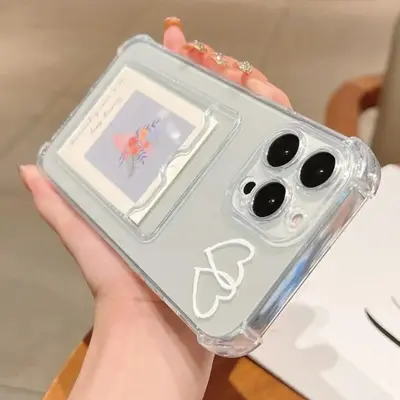 Fall Transparent Phone Case with Photo Slot, Transparent Phone Protective Cover, Phone Accessories Compatible with iPhone XR ...