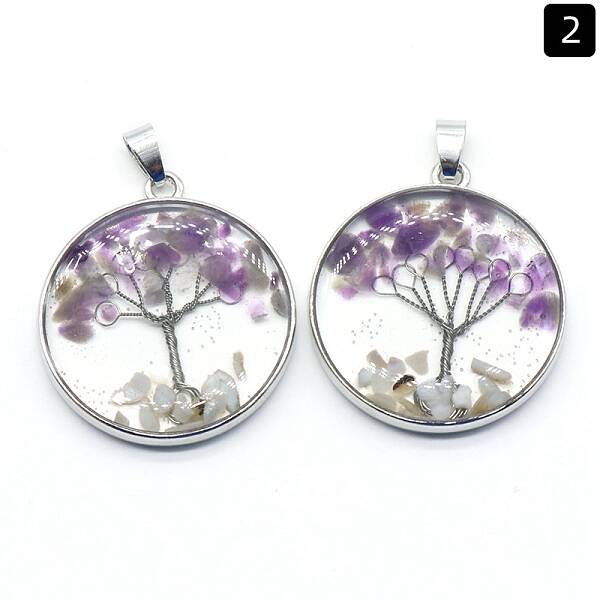 Natural Amethyst Pendants