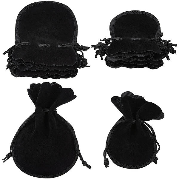 20Pcs 2 Styles Gourd Velvet Bags