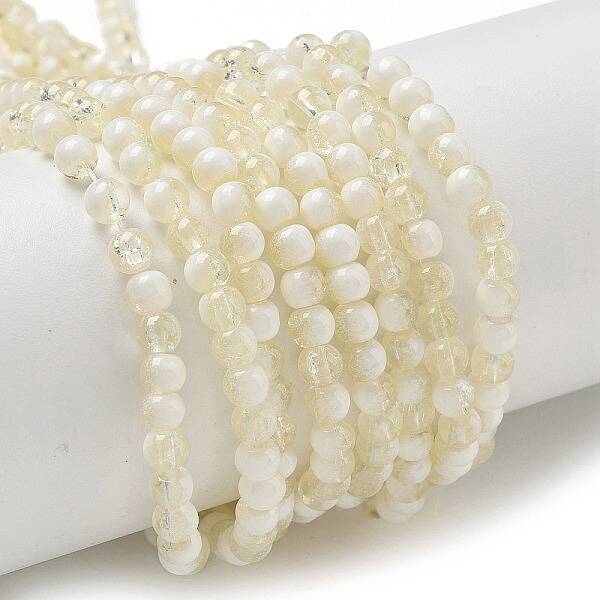 Crackle Glass Beads Strands