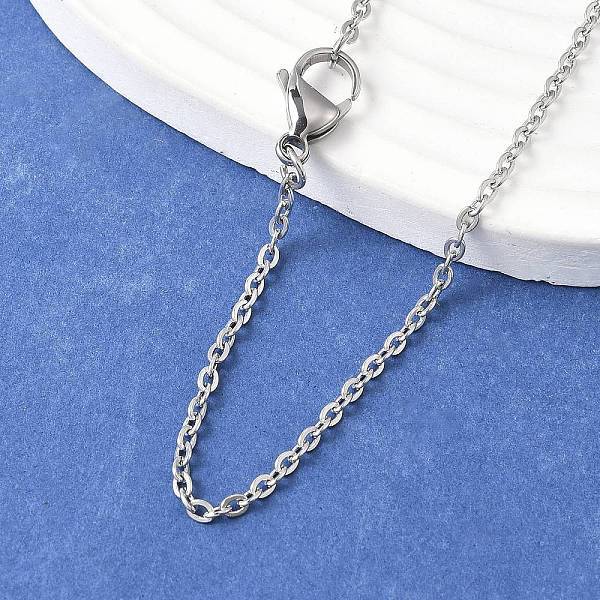 Tarnish Resistant 304 Stainless Steel Cable Chain Necklaces