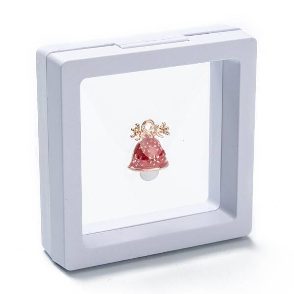 Square Transparent PE Thin Film Suspension Jewelry Display Stands
