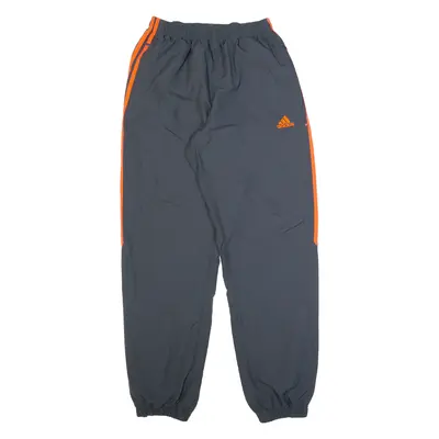 ADIDAS Mens Track Pants Grey Tapered L W22 L31