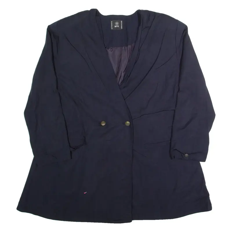 BITTE Womens Blazer Jacket Blue L
