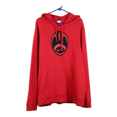 Nike Hoodie - XL Red Cotton