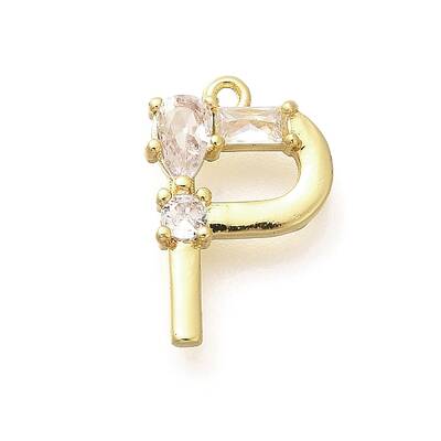 Brass Micro Pave Cubic Zirconia Pendants
