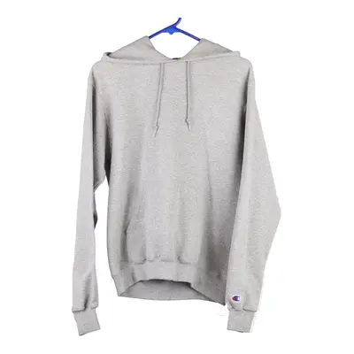 Champion Hoodie - Small Grey Cotton Blend