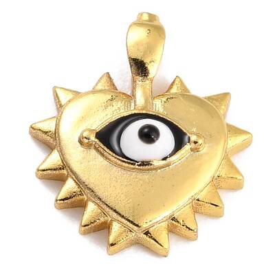Golden Brass Enamel Pendants