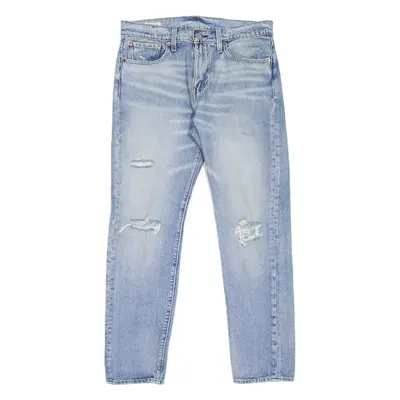 LEVI'S Hi-Ball BIG E Distressed Mens Jeans Blue Slim Tapered Stone Wash W32 L29