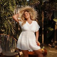 Hanna Nikole Plus Size Swimsuit Cover Ups for Women Side Slit Womens Bathing Suit Cover Ups Elastic Waist Beach Wear dealsfor...