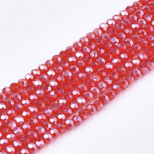 Electroplate Glass Beads Strands