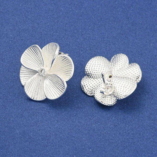 Rack Plating Brass Stud Earrings