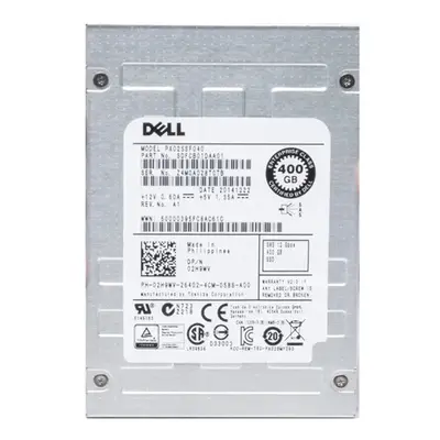 Dell 02H9WV | 400GB Multi-Level Cell SAS 12Gb/s Hot-Pluggable 2.5-Inch Solid State Drive for PowerEdge Servers