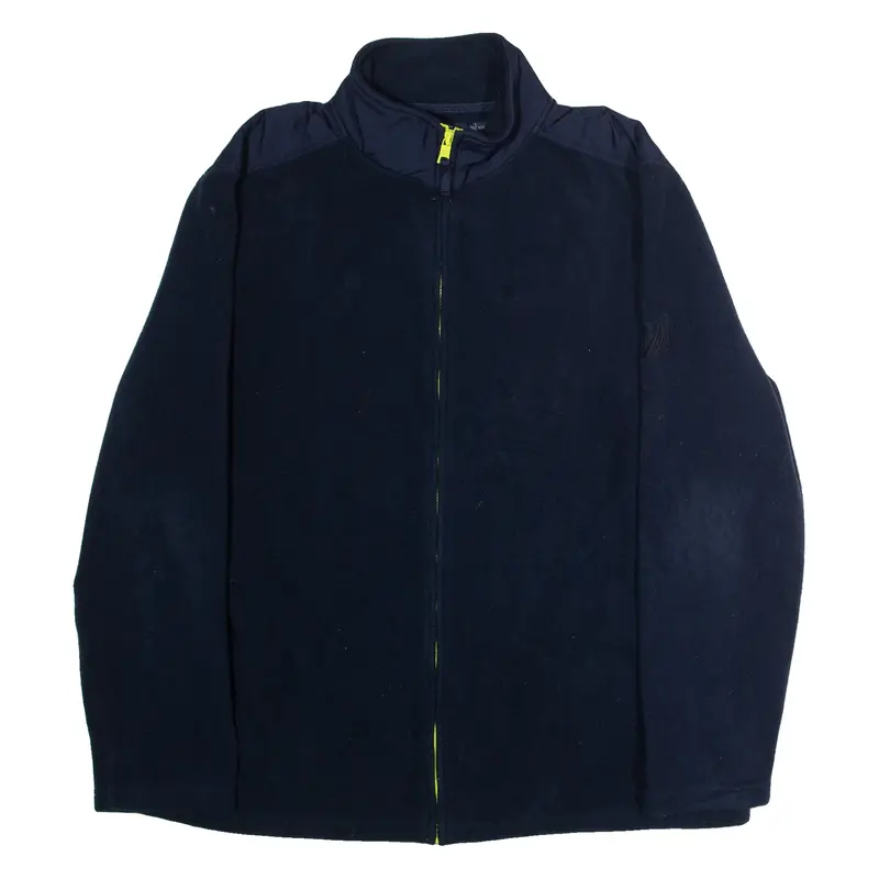 NAUTICA Mens Fleece Jacket Blue 2XL