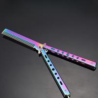 Stainless Steel Folding Comb, Butterfly Comb Trimmer for Beginners, No Heat Styling Tool, Fashion Men's Hair Accessories, Hai...