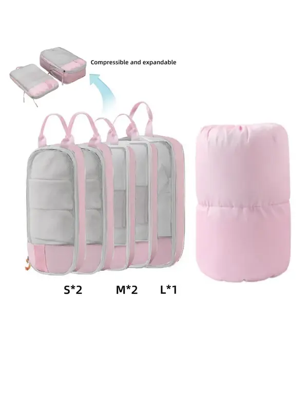 Father's Day Gifts, Travel Organizer Set, Waterproof Compression Travel Storage Bag Set, Zipper Travel Organizer for Backpac...