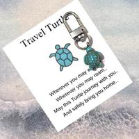 Cute Cartoon Sea Turtle Keychain, Marine Animal Series Vivid Keychain for Men and Women, Fashion Fun Keychain for Bag Decorat...