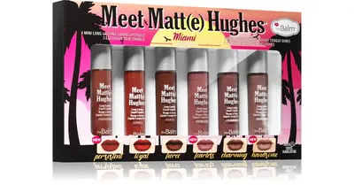 Thebalm Meet Matte Hughes ( Miami ) - A set of six long-lasting liquid lipsticks