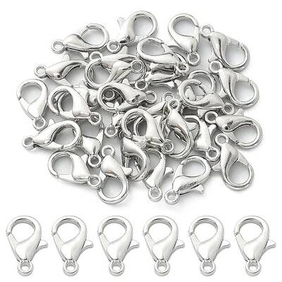 Zinc Alloy Lobster Claw Clasps
