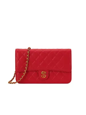 Smting quilted chain mini flap bag
