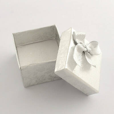 Valentines Day Presents Packages Square Cardboard Ring Boxes