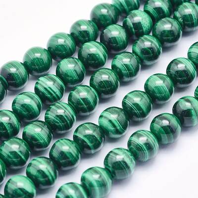 Natural Malachite Beads Strands