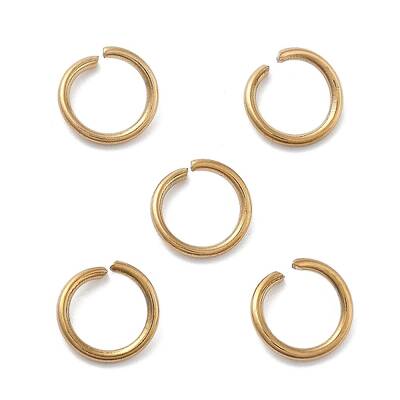 Ion Plating(IP) 304 Stainless Steel Open Jump Rings