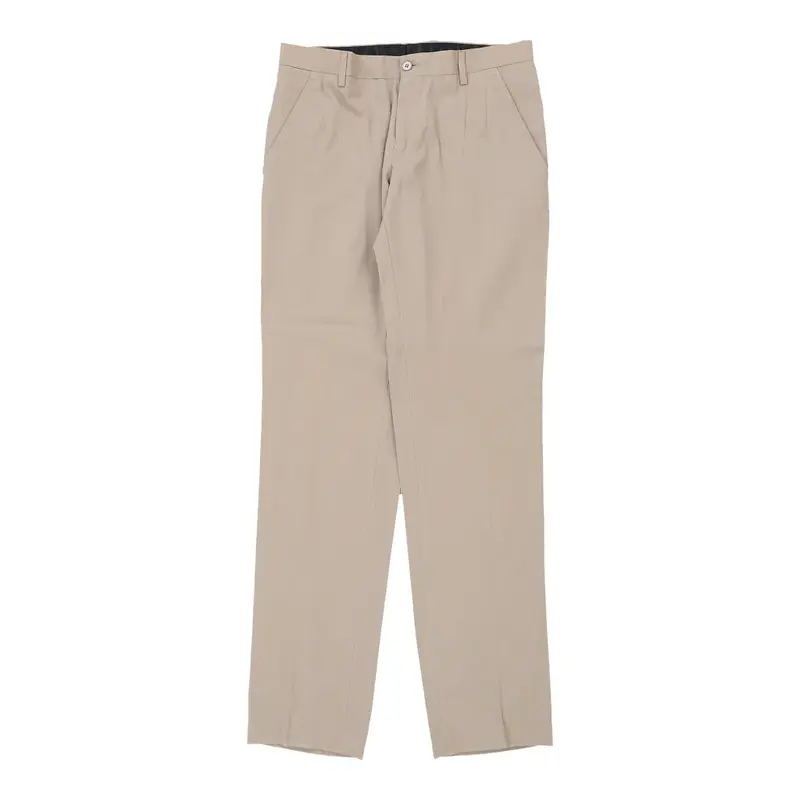 Dolce & Gabbana Trousers - 30W UK 8 Beige Cotton