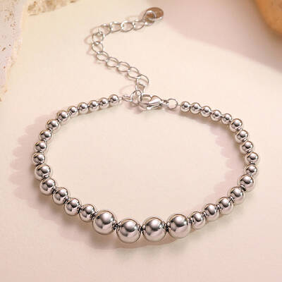 304 Stainless Steel Beaded Bracelets for Women