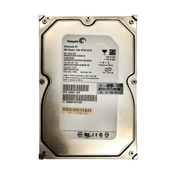416496R-001 HP 500GB 7200RPM SATA 3Gb/s 16MB Cache Hot-Pluggable 3.5-inch Hard Drive