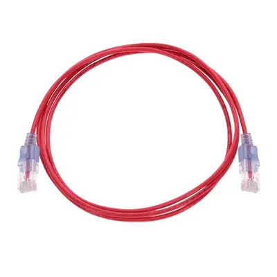 16344 Monoprice Cat6A Ethernet Patch Cable SlimRun Snagless RJ45 550MHz UTP Pure Bare Copper 10G 30AWG 10-Pack 5ft Red