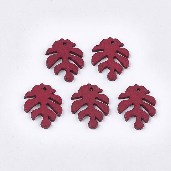 Painted Poplar Wood Pendants