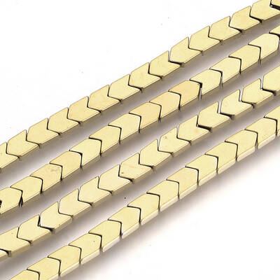 Electroplate Non-magnetic Synthetic Hematite Beads Strands