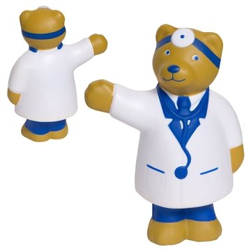 100 Promotional Doctor Bear - Stress Reliever - Polyurethane