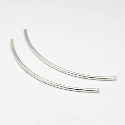 Tube 925 Sterling Silver Beads