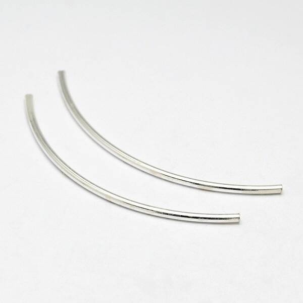 Tube 925 Sterling Silver Beads